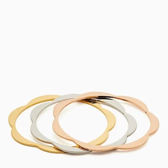 NWT Kate Spade Slender Scallops Bangle Set - Picture 6 of 7